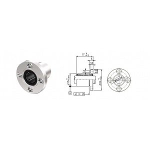 بلبرینگ خطی فلنج دار LMF8S ساخت کره